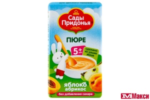 ПЮРЕ "САДЫ ПРИДОНЬЯ" ЯБЛОКО-АБРИКОС Б/САХАРА 125Г