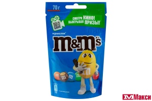 ДРАЖЕ "M&M'S" КРИСПИ 70Г (МАРС)