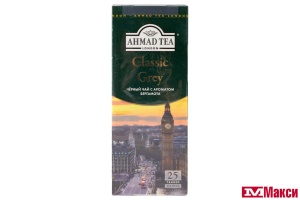ЧАЙ "AHMAD TEA" CLASSIC GREY ЧЕРНЫЙ 25 ПАКЕТИКОВ