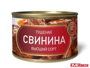 СВИНИНА ТУШЕНАЯ В/С 325Г Ж/Б (БАЛТИЙСКИЙ)