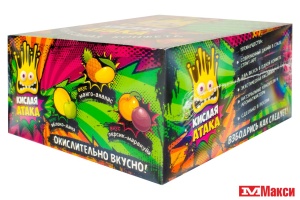 ЖЕВАТЕЛЬНАЯ КОНФЕТА "КИСЛАЯ АТАКА" АССОРТИ 11Г (ЭВРИКА)