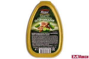ПАШТЕТ "ХАМЕ" С ДОБАВКАМИ 105Г(с маринованными огурцами)