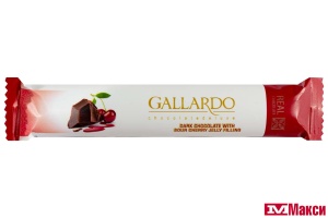 ШОКОЛАД (FARMAND) "GALLARDO" ТЕМНЫЙ С ВИШНЕВОЙ НАЧИНКОЙ 25Г