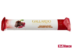 ШОКОЛАД (FARMAND) "GALLARDO" ТЕМНЫЙ С ВИШНЕВОЙ НАЧИНКОЙ 25Г