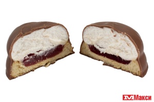 ДЕСЕРТ "МИШАНЯ" С МАЛИНОВЫМ ВАРЕНЬЕМ (ДОНКО)