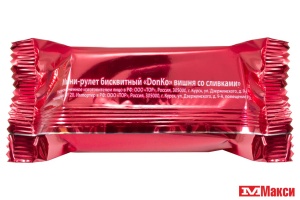 ПИРОЖНОЕ "МИШАНЯ" СО СЛИВКАМИ И ВИШНЕВЫМ ДЖЕМОМ (ДОНКО)