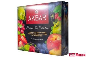 ЧАЙ "АКБАР" ПОДАРОЧНЫЙ НАБОР 3ШТ 75 ПАКЕТИКОВ (AKBAR)