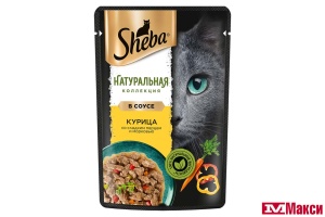 КОРМ Д/КОШЕК "ШЕБА" НАТУРАЛЬНАЯ КОЛЛЕКЦИЯ 75Г(курица и паприка)