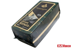 СЫР "СЫРНАЯ ИМПЕРИЯ" ЛЕСНОЙ КОРОЛЬ С АРОМАТОМ ГРЕЦКОГО ОРЕХА 45% БЗМЖ[средн вес 8]