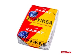 СЫР ПЛАВЛЕНЫЙ "ДРУЖБА" 90Г ФОЛЬГА (КАРАТ) (БЗМЖ)