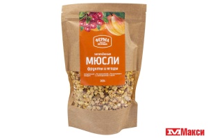 МЮСЛИ ЗАПЕЧЕННЫЕ ФРУКТОВЫЕ 300Г (ФЕРМА БРАТЬЕВ ПЕТРОВЫХ)