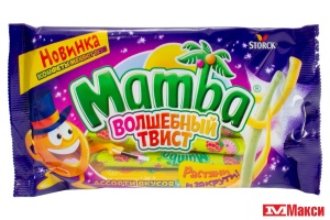 ЖЕВАТЕЛЬНАЯ КОНФЕТА "МАМБА" ВОЛШЕБНЫЙ ТВИСТ 70Г (STORCK)