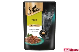 КОРМ ДЛЯ КОШЕК "ШЕБА" 75Г(ломтики в соусе. утка)