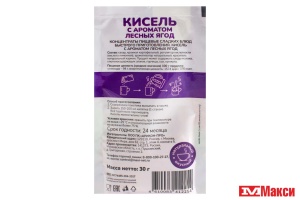 КИСЕЛЬ (СЕМЬЯ ДОВОЛЬНА) 30Г(с ароматом лесной ягоды)