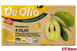 КРЕМ "DE OLIO" НА РАСТИТЕЛЬНЫХ МАСЛАХ 72,5% 180Г БРИКЕТ(4 масла)