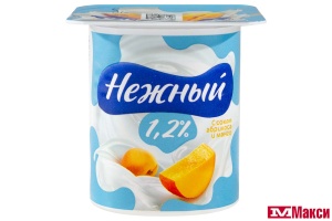 ПРОДУКТ ЙОГУРТНЫЙ С СОКОМ "НЕЖНЫЙ" 1,2% 100Г (CAMPINA) (БЗМЖ)(абрикос-манго)