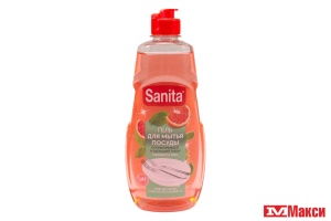 ГЕЛЬ ДЛЯ МЫТЬЯ ПОСУДЫ "САНИТА" 450Г В АССОРТИМЕНТЕ (СХЗ)(грейпфрут + мята)