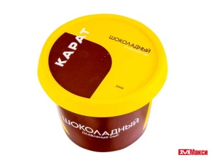 СЫР ПЛАВЛЕНЫЙ "ШОКОЛАДНЫЙ" ДЕСЕРТНЫЙ 30% 230Г (КАРАТ) (БЗМЖ)