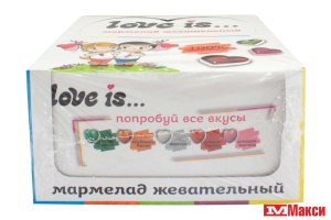 ЖЕВАТЕЛЬНЫЙ МАРМЕЛАД "LOVE IS" 20Г (ЖУЙМИКСИК)(клубника-банан)