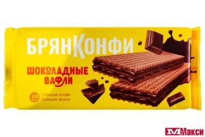 ВАФЛИ "ШОКОЛАДНЫЕ" 190Г (БРЯНКОНФИ)