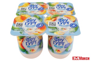 ПРОДУКТ ЙОГУРТНЫЙ "ФРУГУРТ" 2,5% 115Г (ВБД) (БЗМЖ)(персик)