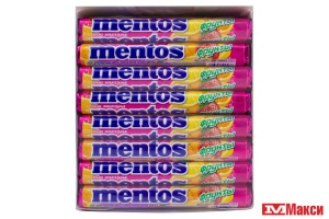 ЖЕВАТЕЛЬНОЕ ДРАЖЕ "MENTOS" 37,5Г (VAN MELLE)(фрукты)
