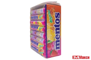 ЖЕВАТЕЛЬНОЕ ДРАЖЕ "MENTOS" 37,5Г (VAN MELLE)(фрукты)