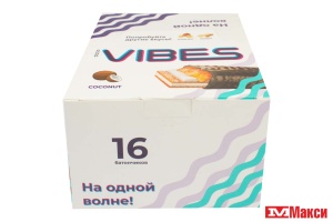 ШОКОЛАДНЫЙ БАТОНЧИК "GOOD VIBES" С КАРАМЕЛЬЮ И КОКОСОМ В ШОКОЛАДНОЙ ГЛАЗУРИ 40Г (КОНДИТЕР-МАСТЕР)