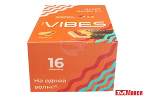 ШОКОЛАДНЫЙ БАТОНЧИК "GOOD VIBES" С КАРАМЕЛЬЮ И АРАХИСОМ В ШОКОЛАДНОЙ ГЛАЗУРИ 40Г (КОНДИТЕР-МАСТЕР)
