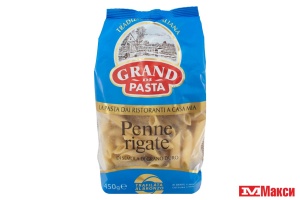 МАКАРОННЫЕ ИЗДЕЛИЯ "GRAND DI PASTA" PENNE RIGATE 450Г (МАКФА)