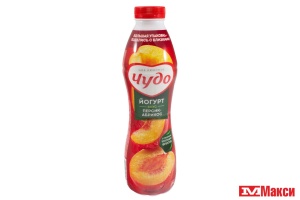 ЙОГУРТ ПИТЬЕВОЙ "ЧУДО" 1,9% 680Г (ВБД) (БЗМЖ) (персик-абрикос)