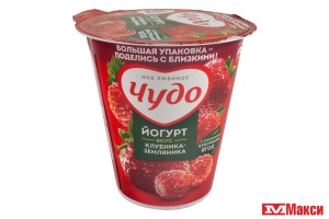 ЙОГУРТ "ЧУДО" ФРУКТОВЫЙ 2% 290Г (ВБД) (БЗМЖ)(клубника-земляника)