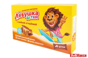 ПИРОЖНОЕ "ЛЕВУШКА ДЕТЯМ" С ВАРЕНОЙ СГУЩЕНКОЙ 140Г (СЛАВЯНКА)