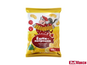 КУКУРУЗНЫЕ ПАЛОЧКИ "ЁШКИ-МАТРЁШКИ" В САХАРНОЙ ПУДРЕ 600Г