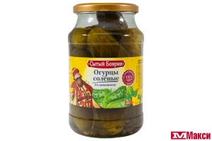 ОГУРЦЫ "ПО-ДОМАШНЕМУ" СОЛЕНЫЕ 900Г СТ/Б (СЫТЫЙ БОЯРИН)