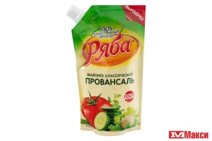 МАЙОНЕЗ "РЯБА" КЛАССИЧЕСКИЙ ПРОВАНСАЛЬ 50,5% 192Г (НМЖК)