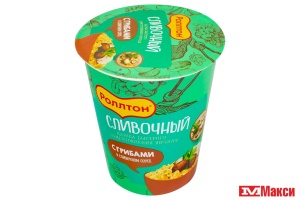 ЛАПША Б/П "РОЛЛТОН" ЯИЧНАЯ СО СЛИВОЧНЫМ ВКУСОМ 70Г СТАКАН В АССОРТ.(с грибами в сливочном соусе)