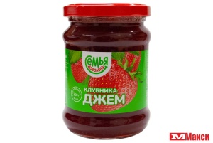 ДЖЕМ КЛУБНИЧНЫЙ 320Г СТ/Б (СЕМЬЯ ДОВОЛЬНА)