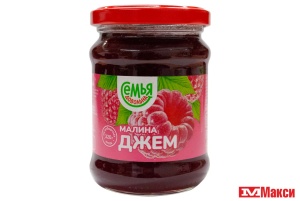 ДЖЕМ МАЛИНОВЫЙ 320Г СТ/Б (СЕМЬЯ ДОВОЛЬНА)
