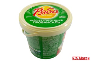 МАЙОНЕЗ "РЯБА" ПРОВАНСАЛЬ КЛАССИЧЕСКИЙ 50,5% 770Г ВЕДРО (НМЖК)