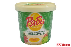 МАЙОНЕЗ "РЯБА" ПРОВАНСАЛЬ КЛАССИЧЕСКИЙ 50,5% 770Г ВЕДРО (НМЖК)