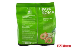 СУШКА "PAPA ROMA" ТАРАЛЛИ С ЛУКОМ 180Г (АГЕЕВСКИЙ)