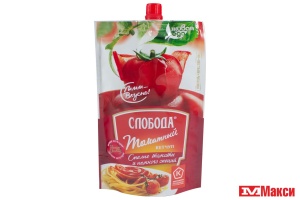 КЕТЧУП "СЛОБОДА" ТОМАТНЫЙ 320Г ПАКЕТ (ЭФКО)
