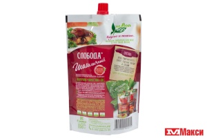 КЕТЧУП "СЛОБОДА" ШАШЛЫЧНЫЙ 320Г ПАКЕТ (ЭФКО)