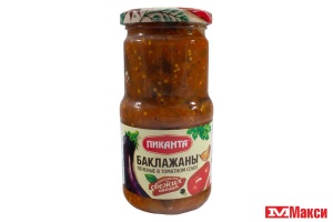 БАКЛАЖАНЫ ПЕЧЕНЫЕ В ТОМАТНОМ СОУСЕ 450Г СТ/Б (ПИКАНТА) 