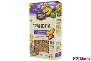 ГРАНОЛА С ЧЕРНОСЛИВОМ И ФИНИКАМИ 300Г (ФЕРМА БРАТЬЕВ ПЕТРОВЫХ)