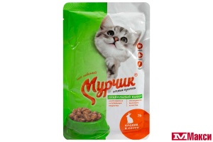 КОРМ Д/КОШЕК "МУРЧИК" В СОУСЕ 75Г В АССОРТ.(с кроликом)
