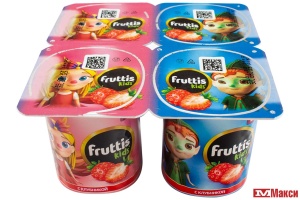 ПРОДУКТ ЙОГУРТНЫЙ "ФРУТТИС" KIDS 110Г 2,5% (CAMPINA) (БЗМЖ)(клубника)