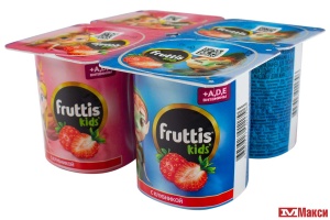 ПРОДУКТ ЙОГУРТНЫЙ "ФРУТТИС" KIDS 110Г 2,5% (CAMPINA) (БЗМЖ)(клубника)