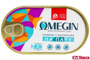 САЛАКА "OMEGIN" В МАСЛЕ С МАСЛИНАМИ 175Г Ж/Б КЛЮЧ (ЗА РОДИНУ)